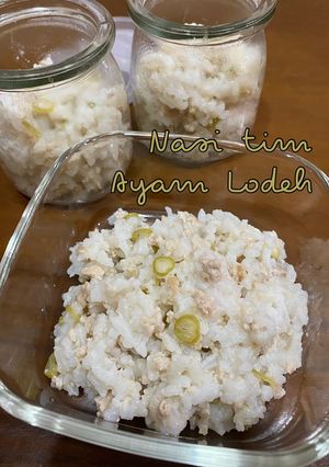 Foto resep 82. Nasi Tim Ayam Lodeh | MPASI 10m