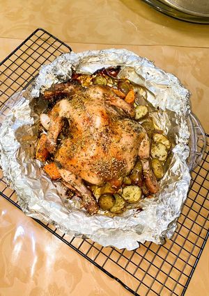 Foto resep Oven Roasted Chicken with Rosemary (menu diet)