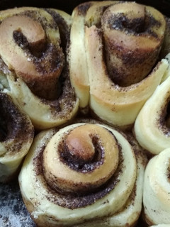 Una foto de Cinnamon roll de canela