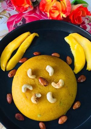 सूजी मैंगो केसरी (Suji mango kesari recipe in hindi) रेसिपी मुख्य फोटो