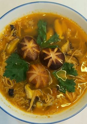 Hình của món Canh măng chay.