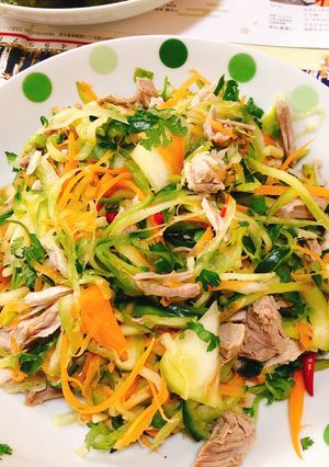 Hình của món Nộm thập cẩm.