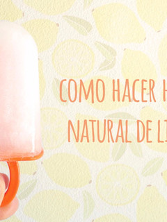 Una foto de Refrescante helado natural de limón sin azúcar ni grasa