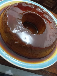 Una foto de Flan