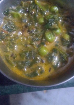 A picture of Malai Methi Matar.