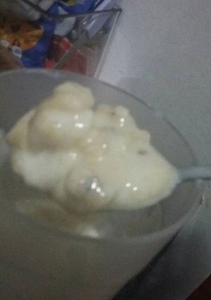 Una foto de Plátanos con crema y azúcar *súper fáciles*
