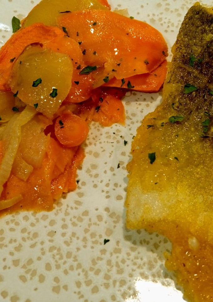 Una foto de Bacalao a la manera de Braga light