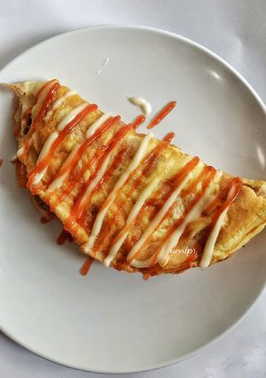 Foto resep Telur Dadar Sosis Moza