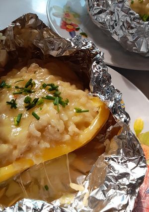 Una foto de Morrón relleno