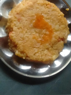 A picture of Potato rice chat.