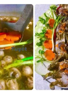 Hình của món Lẩu ghẹ nấu bầu.