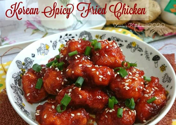 Resep Korean Spicy Fried Chicken (yangnyeom tongdak) yang Bikin Ngiler