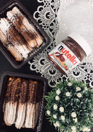 Foto resep Churos with nutella