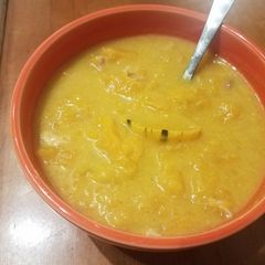 A picture of Spiralized Butternut Squash and Chicken Soup.
