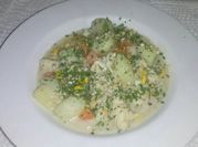 Una foto de chupe de pollo