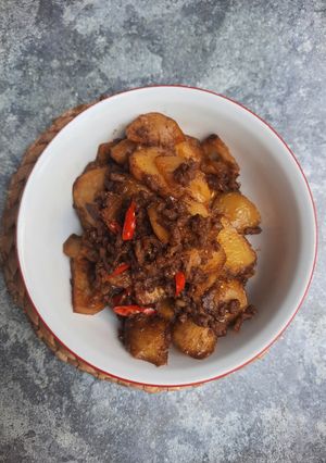 Foto resep Kentang daging kecap
