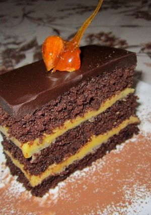 Narancskrémes csokoládékocka recept fotója