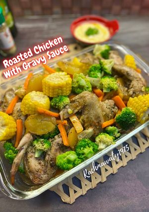 Foto resep 372. Roasted Chicken With Gravy Sauce