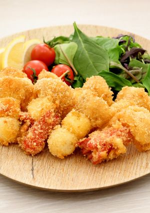 A picture of Kid-Friendly Skewered Fried Potatoes.