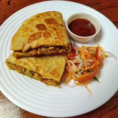 A picture of Egg Bhurji Wrap.