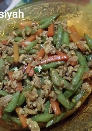 Foto resep Tumis Buncis Wortel Telur Orak Arik