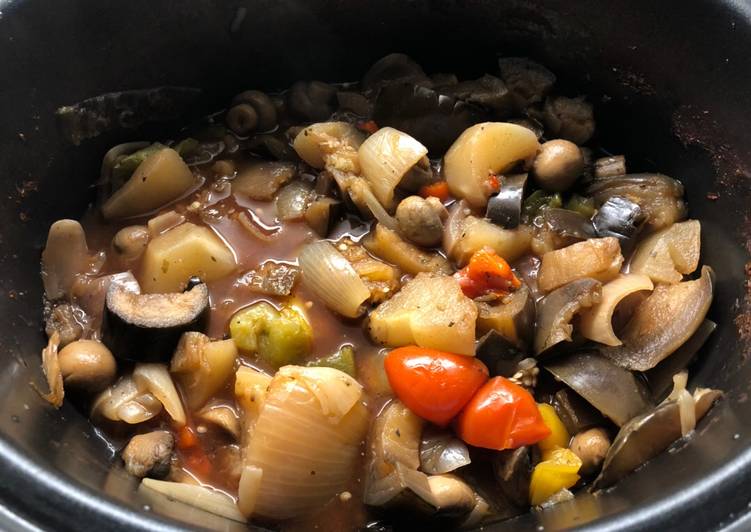 Slow cooker ratatouille Slow cooker ratatouille