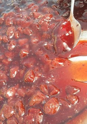 صورة لوصفة مربى فراولة على طريقتي 😉🍓🍓