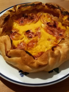 Foto di Torta salata con zucca, gorgonzola e pancetta