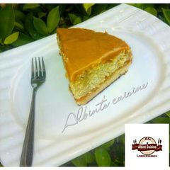 A picture of Caramilized cake.