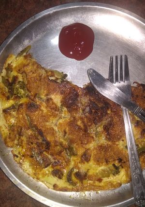 A picture of Mix Veg Omelette.