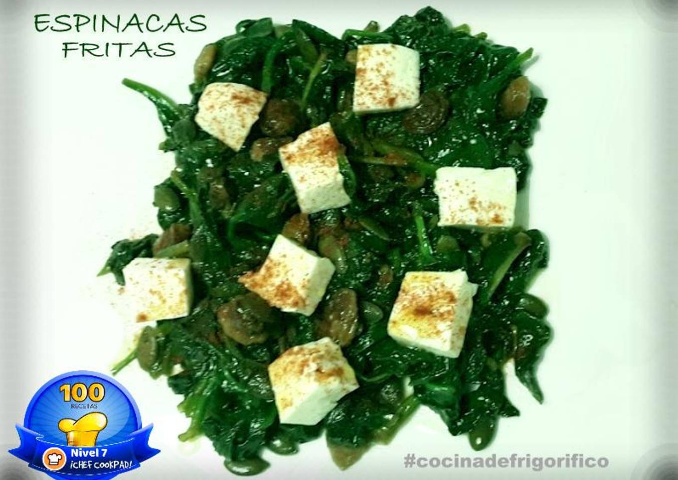 Espinacas frítas
