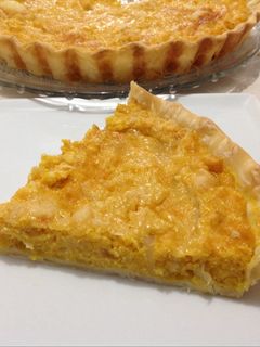 Una foto de Tarta de Calabaza y Cebollas caramelizadas