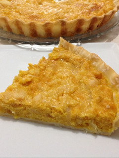 Una foto de Tarta de Calabaza y Cebollas caramelizadas