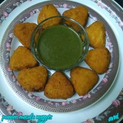A picture of Paneer masala nuggets.