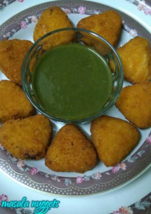 A picture of Paneer masala nuggets.