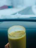 Mid morning sunrise smoothie 🍍 🍌 🥭