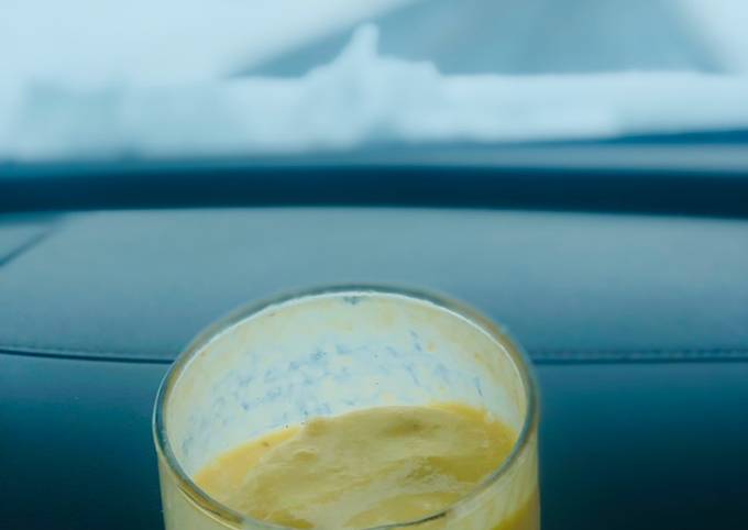 Mid morning sunrise smoothie 🍍 🍌 🥭 Recipe