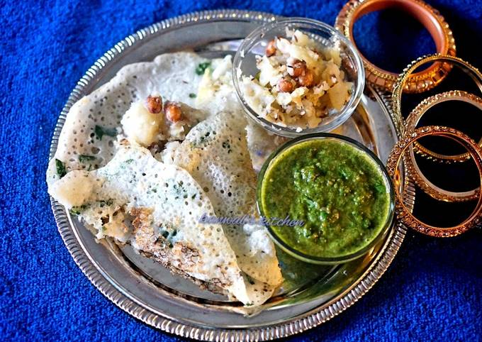 How to Make Award-winning Samo masala dosa with vrat ki chutney