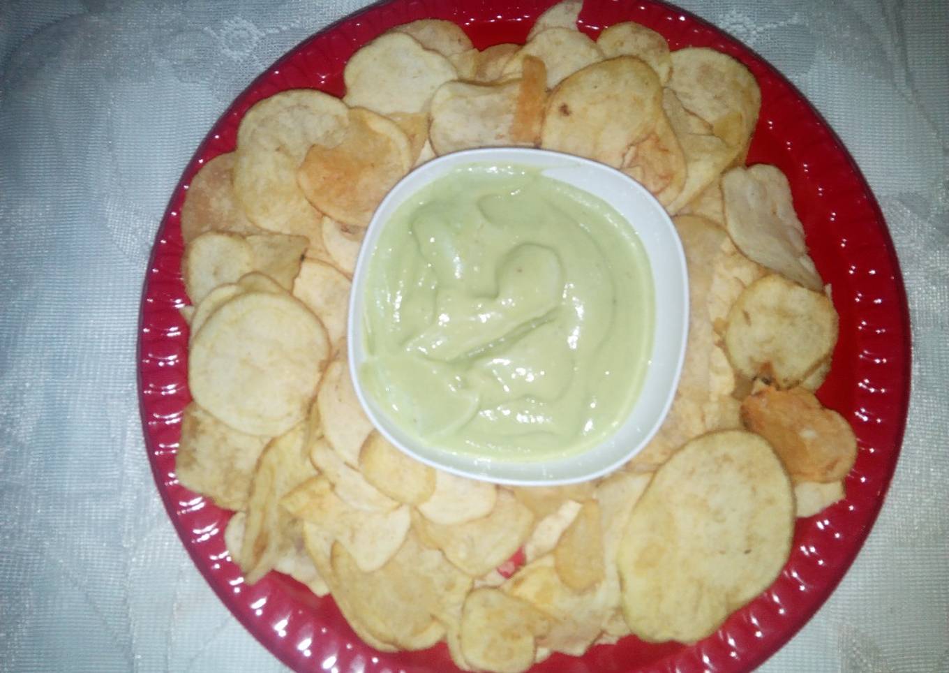 Crisps & Guacamole Dip