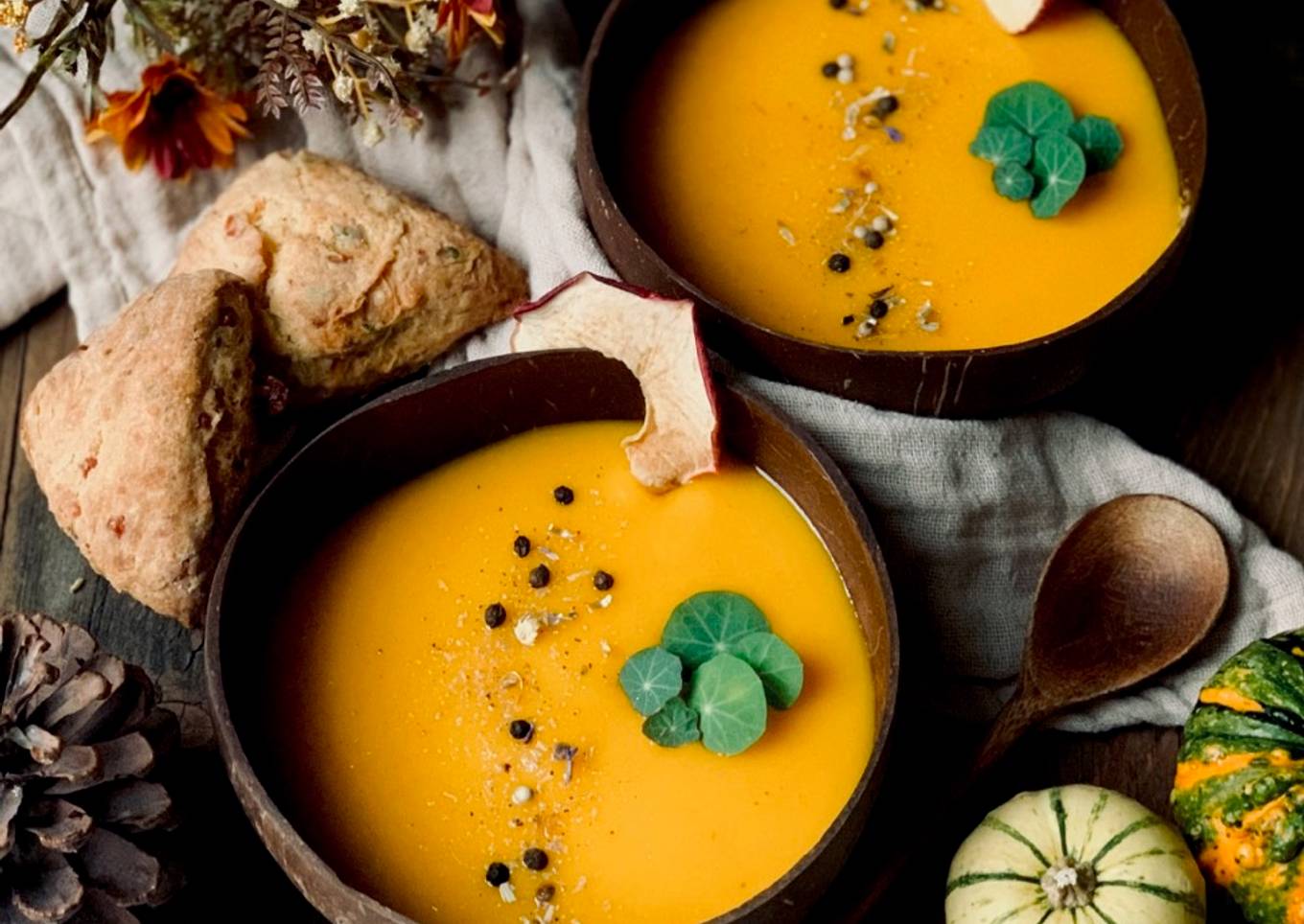 Corbis Coconut Soup (Vegetarian)