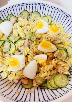 A picture of Fusilli Pasta Italian Salad.