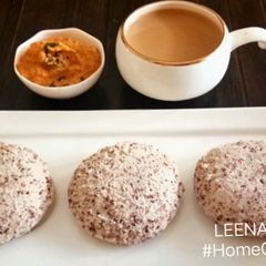 A picture of Raagi Idli.