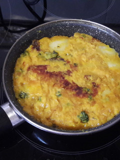 Una foto de 🇪🇸 Tortilla "española" de calabaza vegana 🍳
