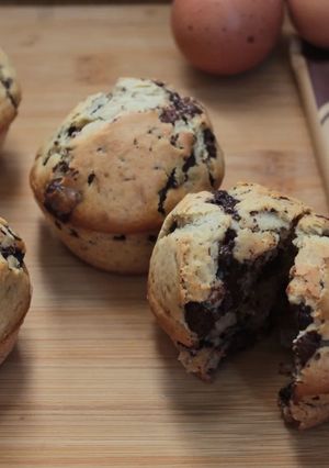 Une photo de Muffins aux pépites de chocolat 🥧🍫