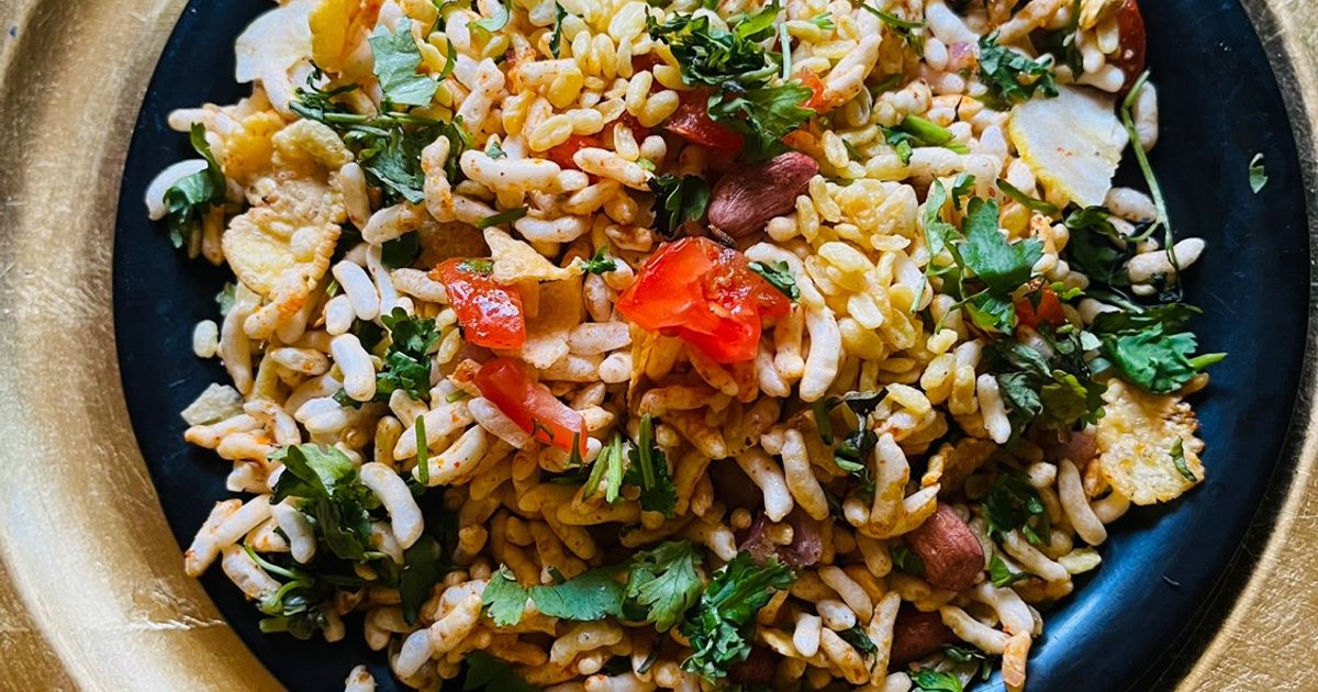 Fireless Crunchy Puff Rice Bhel (Evening Snacks) Recipe by Shobha ...