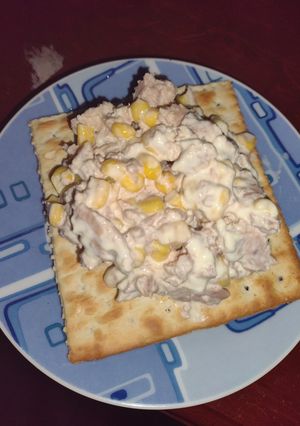 Una foto de Ensalada de atún con elotes