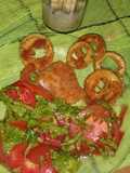Aros de Zucchini con Salsa de Mayonesa