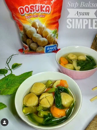 Cara Gampang Menyiapkan Resep Sup bakso ayam yang Uenak Anti Ribet, Uenak Banget