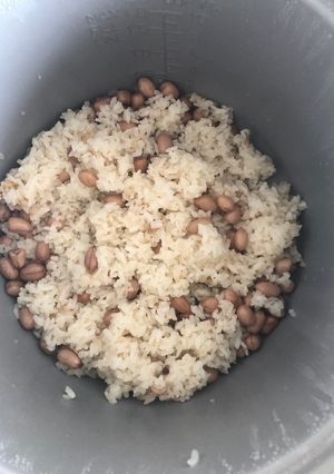 Hình của món Xôi lạc nồi cơm điện.