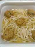 Easy Microwave Udon with Mini Seafood Tempura